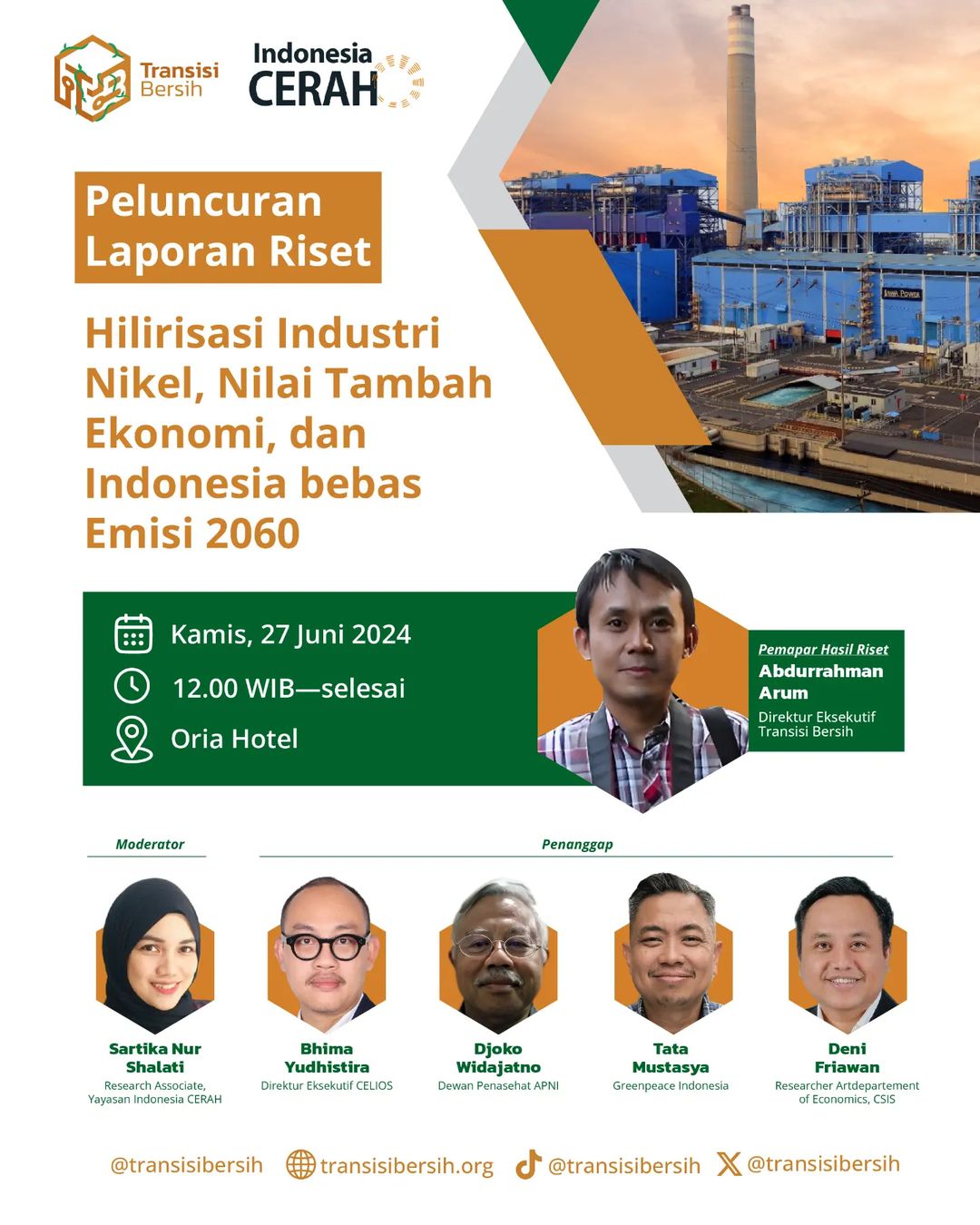 Hilirisasi Industri Nikel, Nilai Tambah Ekonomi, Dan Indonesia Bebas Emisi 2060