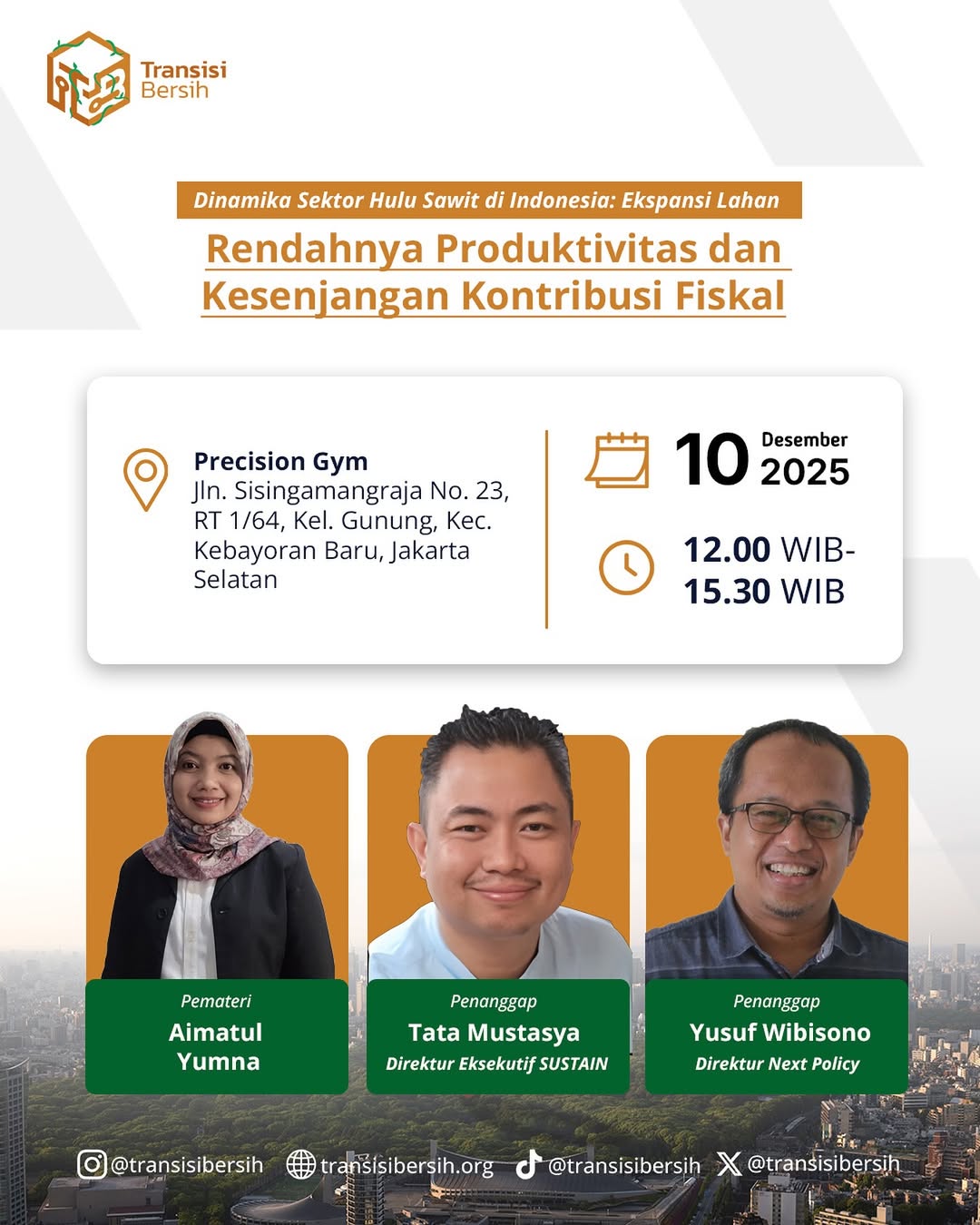 Perss Conferance | Dinamika Sektor Hulu Sawit di Indonesia: Ekspansi Lahan, Rendahnya Produktifitas, dan Kesenjangan Kontribusi Fiskal